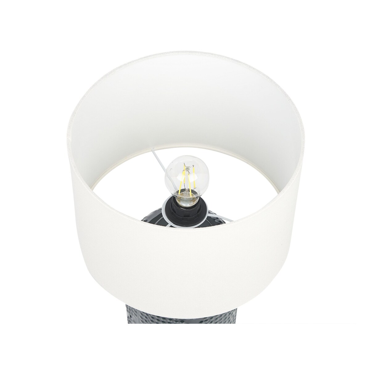 Lampa stołowa ceramiczna ciemnoniebieska MUSSEL