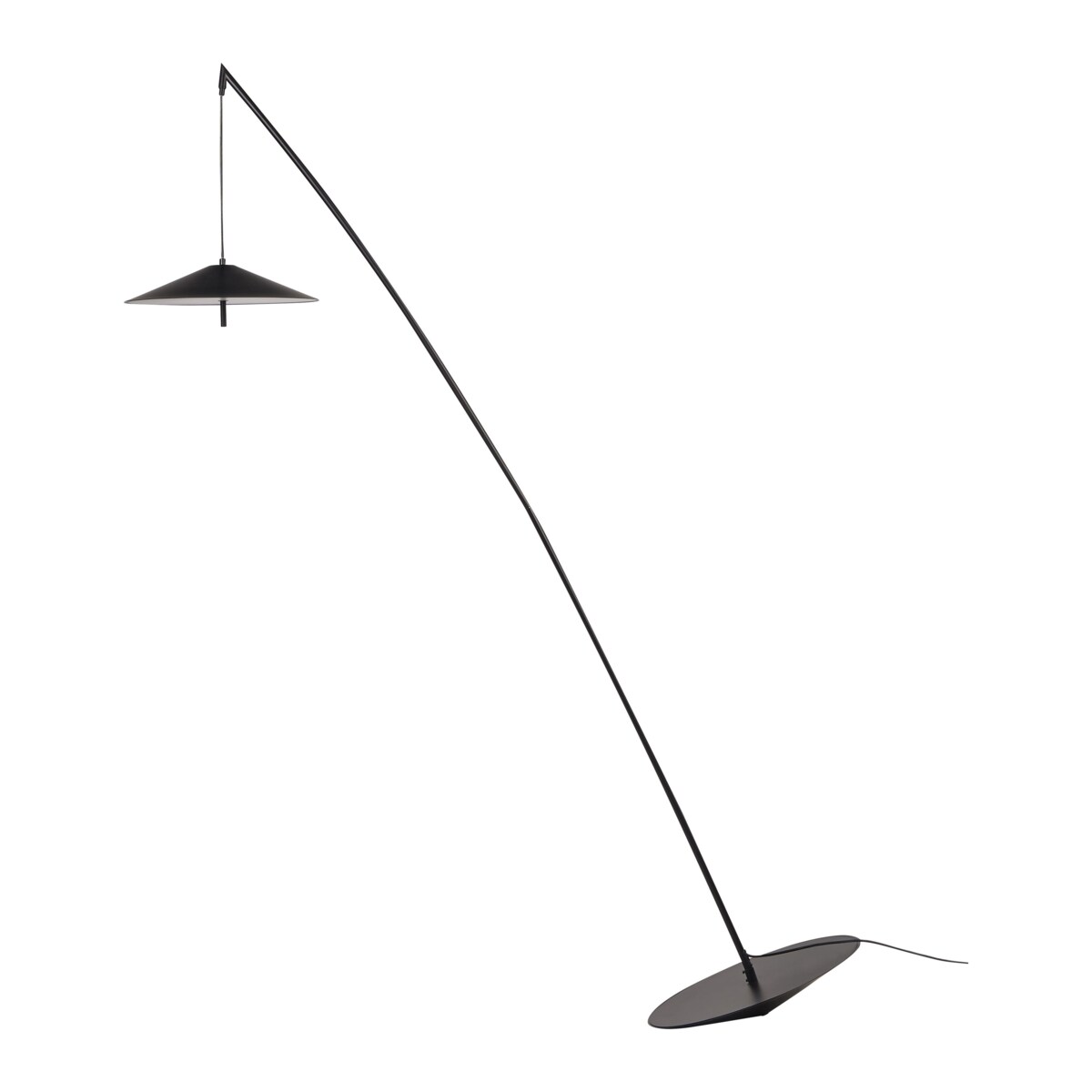 Lampa podłogowa metalowa czarna COMALIE