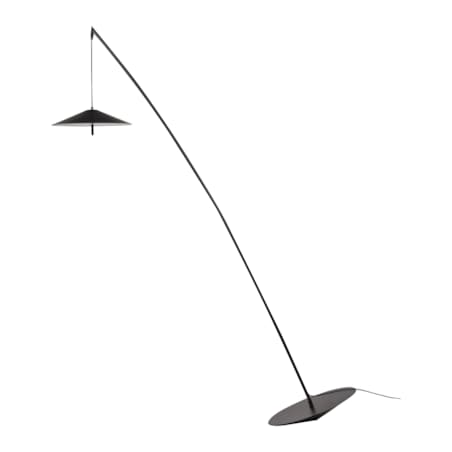 Lampa podłogowa metalowa czarna COMALIE