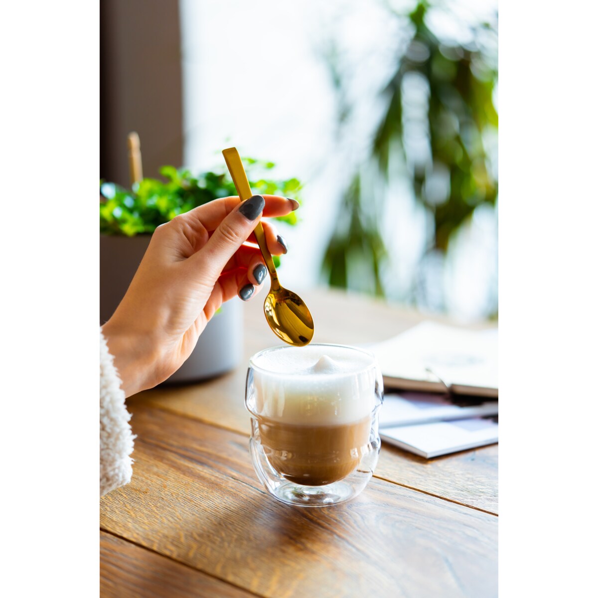 2 szklanki do espresso z podwójną ścianką 70 ml Sferico 7947