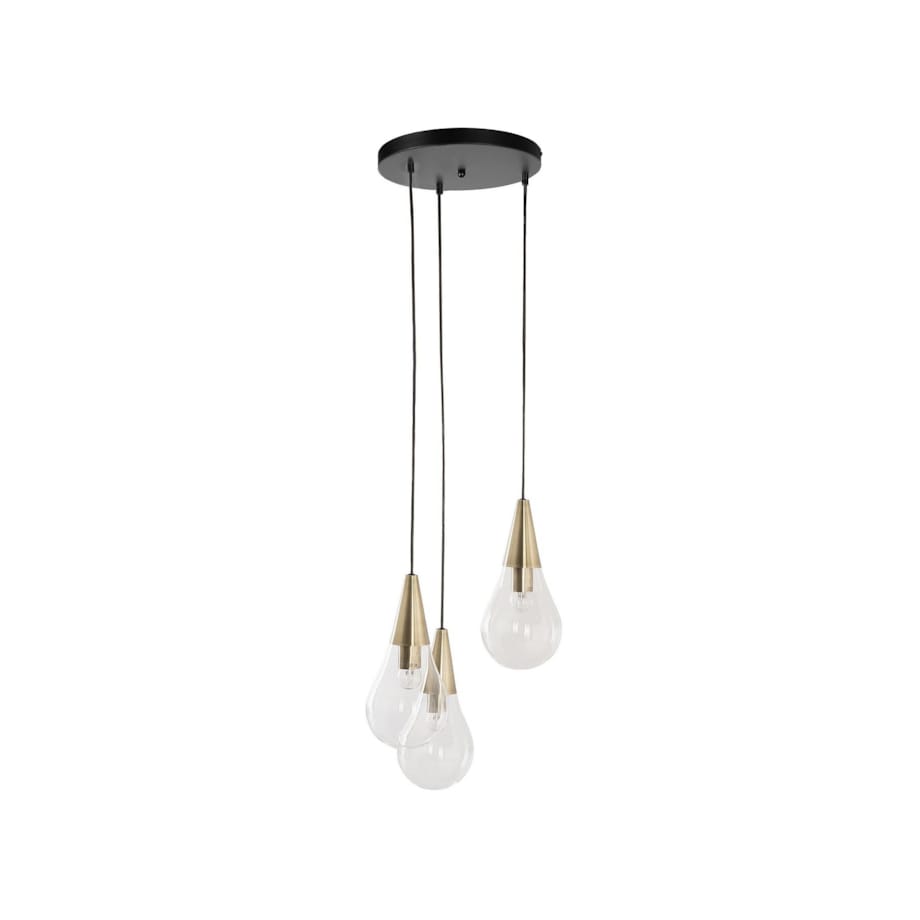 Lampa wisząca 3-punktowa mosiężna VESLE