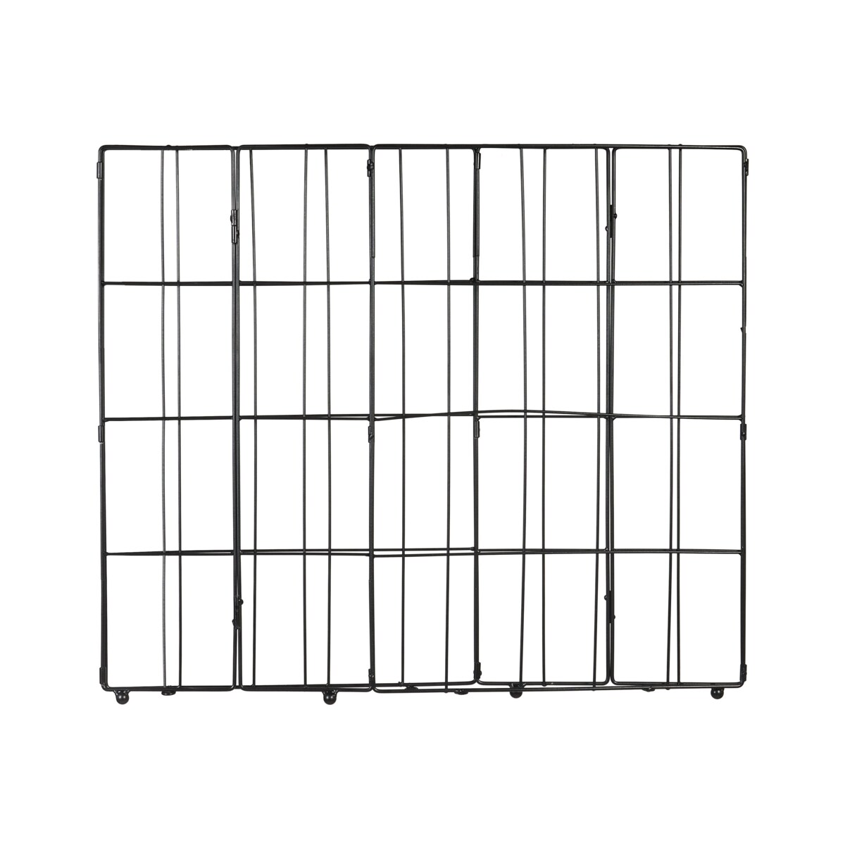 Kosz metalowy z bambusową pokrywą czarny MIRISSA