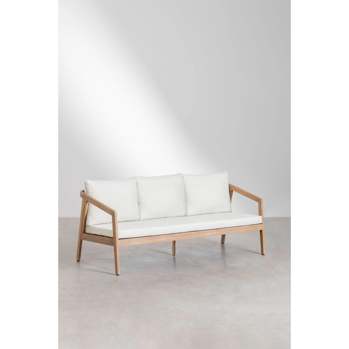 Zestaw ogrodowy: sofa, 2 fotele i stolik z drewna akacjowego Kaela