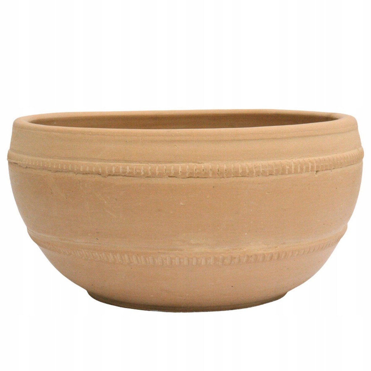 OSŁONKA NA DONICZKĘ 30cm na bonsai płaska duża styl boho gliniana terakota