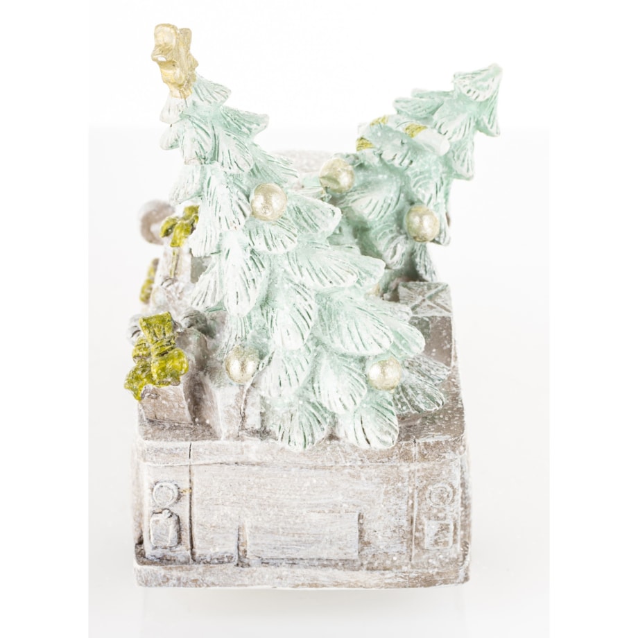 Dekoracja - samochód LED 13x15x8 cm CAMION- 2 para choinek