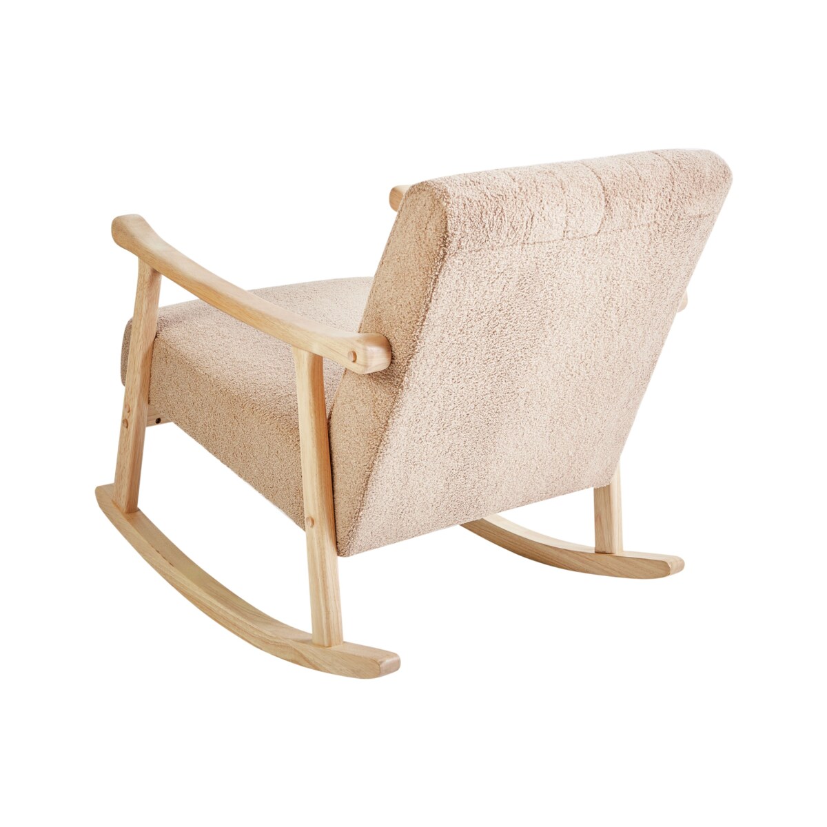 Fotel bujany LEKNES Boucle Beżowy