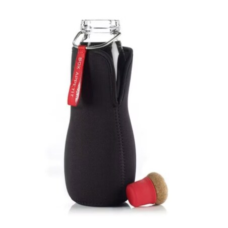 Butelka filtrująca wodę EAU GOOD w pokrowcu czerwona, Black+Blum