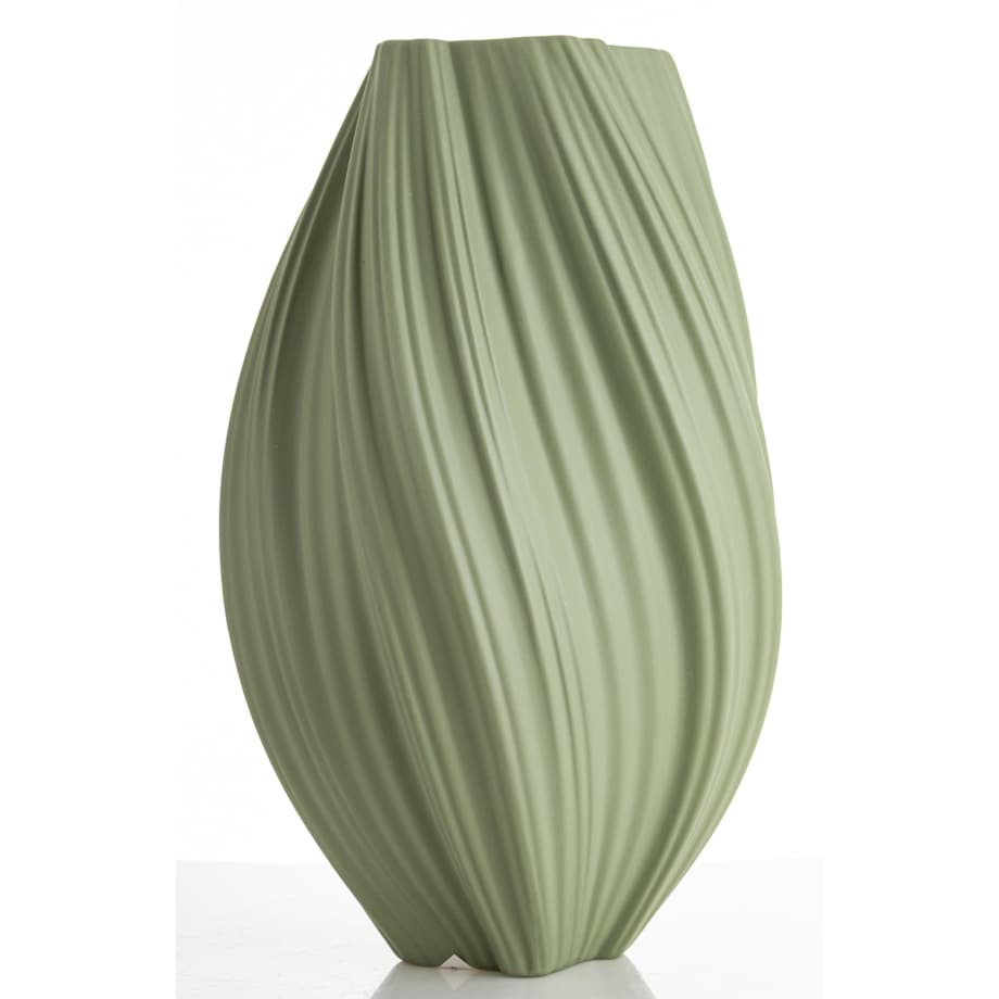 Wazon porcelanowy 34x18x18 cm MARIKO zielony