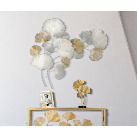 Dekoracja ścienna Silvy, kolor wielokolorowy, żelazo, 85,5 x 113 cm, styl glamour, do salonu i przedpokoju, Mauro Ferretti