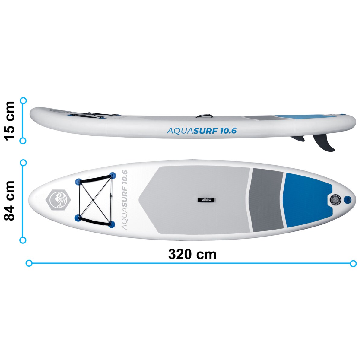 Deska SUP do pływania pompowana Paddle Aquasurf 320cm Neo-Sport