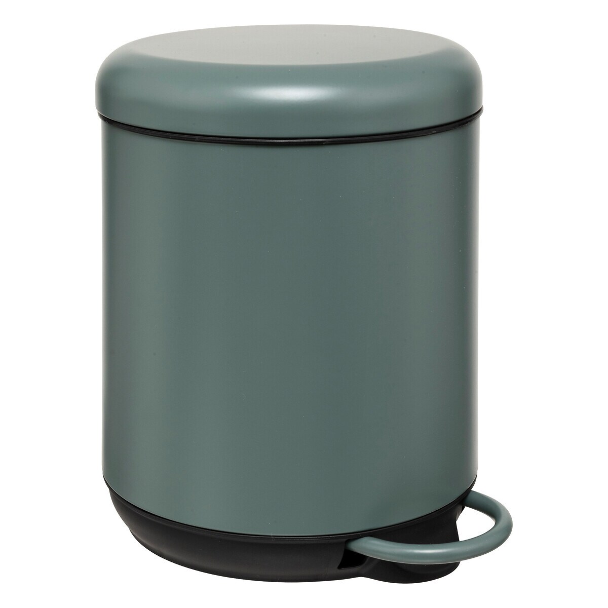 Kosz na śmieci do łazienki DUO, 5 l, kolor zielony, metal