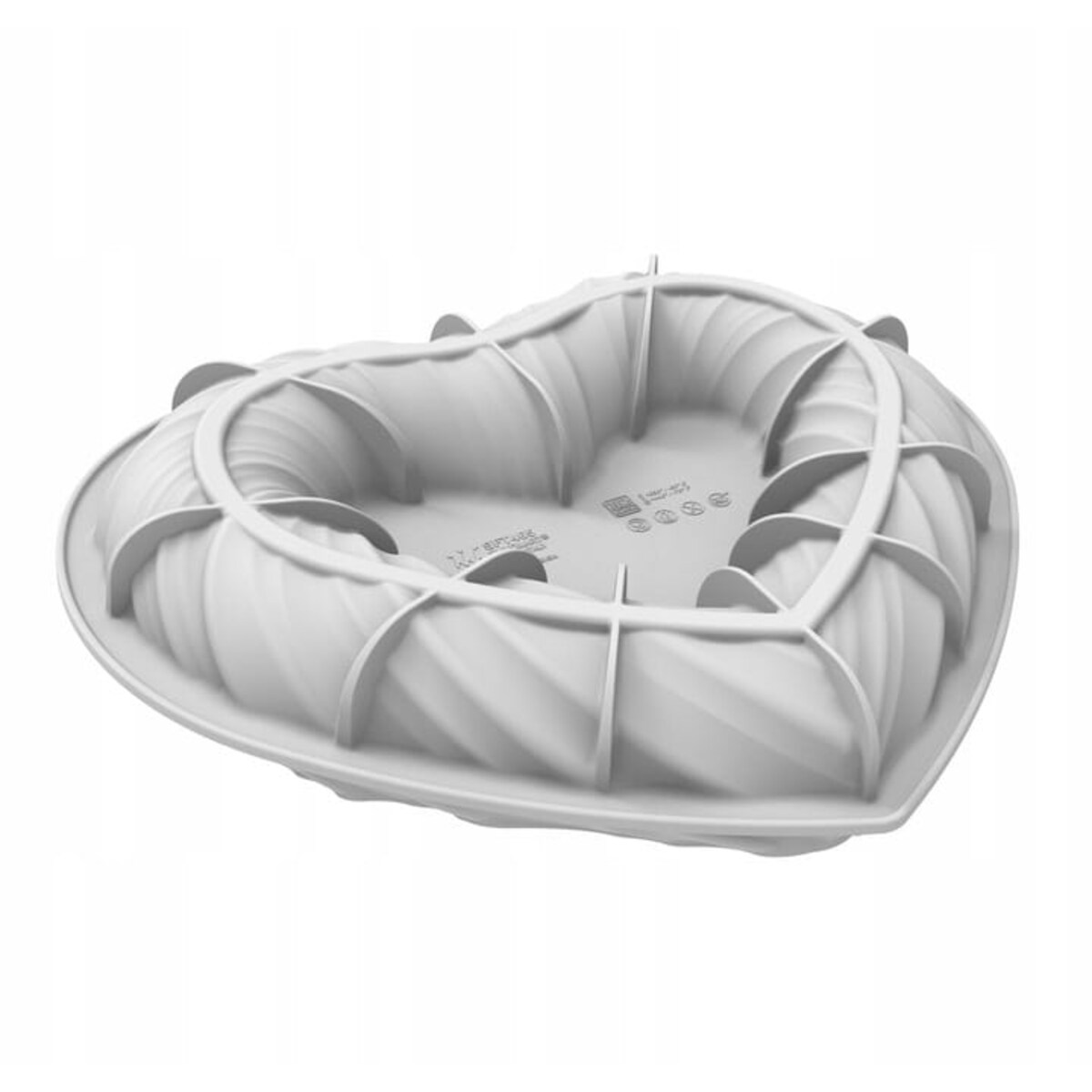 Forma silikonowa 3D HEARTBEAT Szary