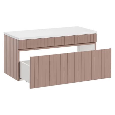 Szafka łazienkowa wisząca z blatem Vintage Rose 100 cm