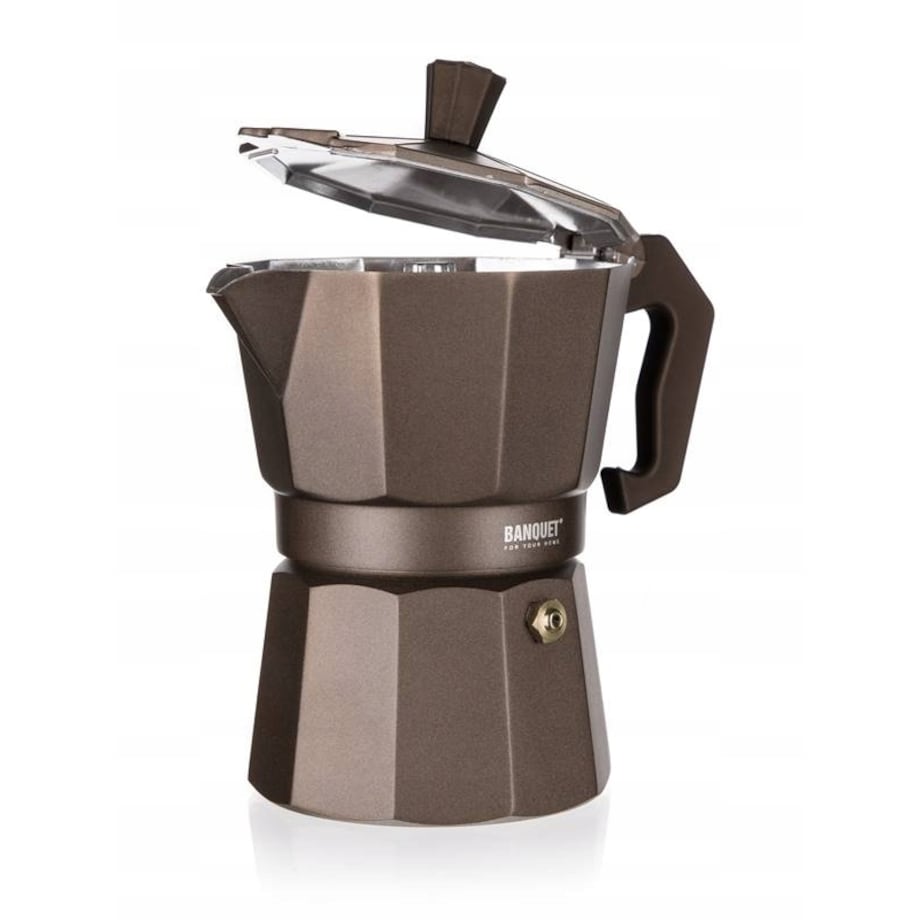 KAWIARKA ZAPARZACZ MOCNEJ KAWY 6 filiżanek BRĄZOWY NA PREZENT espresso