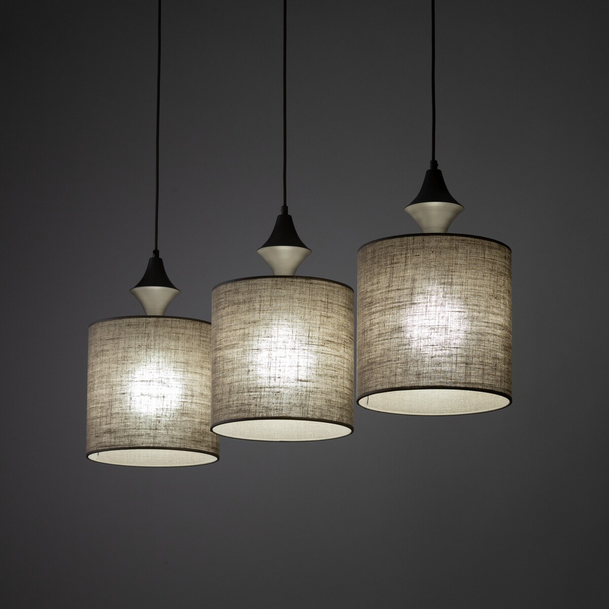 Lampa wisząca TK Lighting AMURA NEW BROWN 11440 3xE27 brązowa regulowana loftowa do salonu, jadalni i kuchni