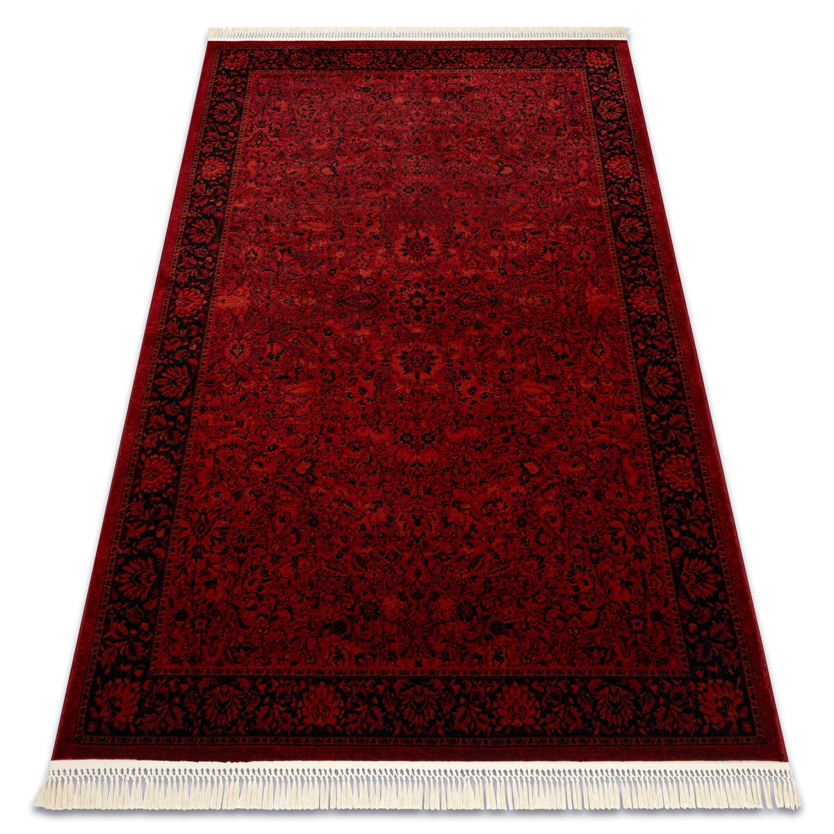 Dywan ORIENT 5125 bordo / czarny Ramka, 200x290 cm