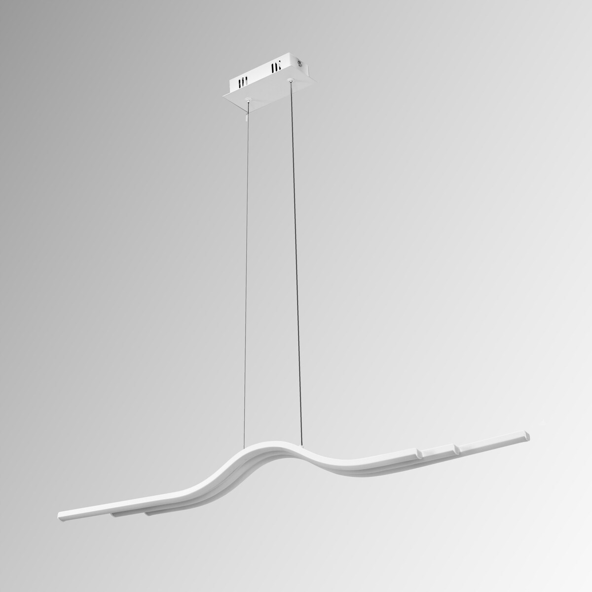 Lampa Sutitowa Wisząca Led Biała Nowoczesna +Pilot