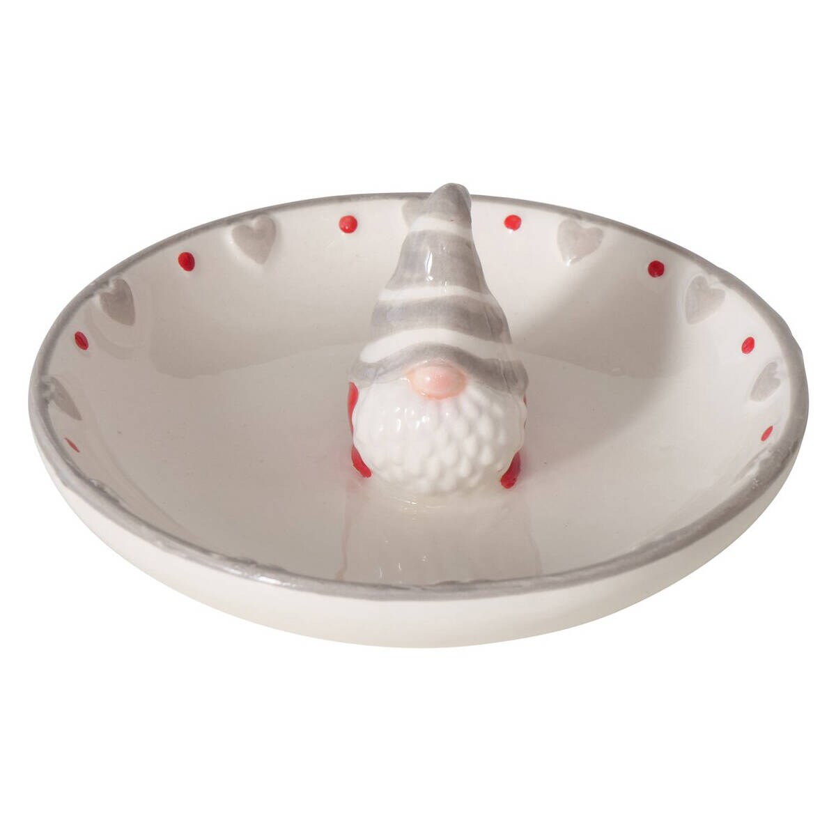 Ozdobny talerzyk z Mikołajem, Ø11 cm