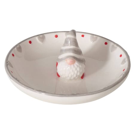 Ozdobny talerzyk z Mikołajem, Ø11 cm