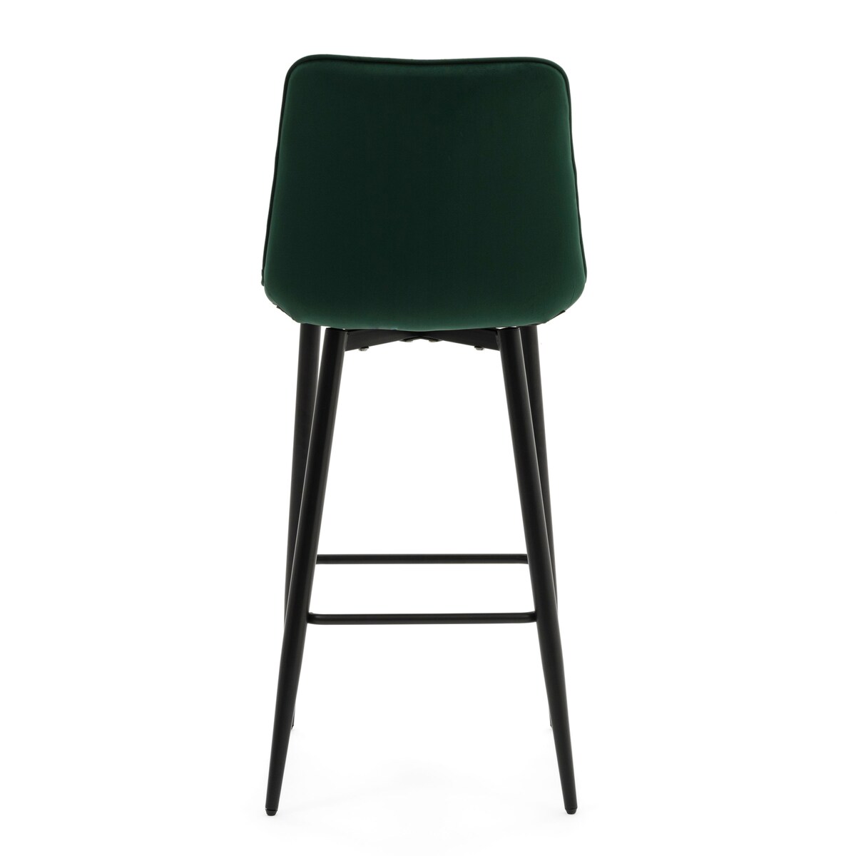 Hoker tapicerowany barowy welurowy CHIC zielony do salonu jadalni