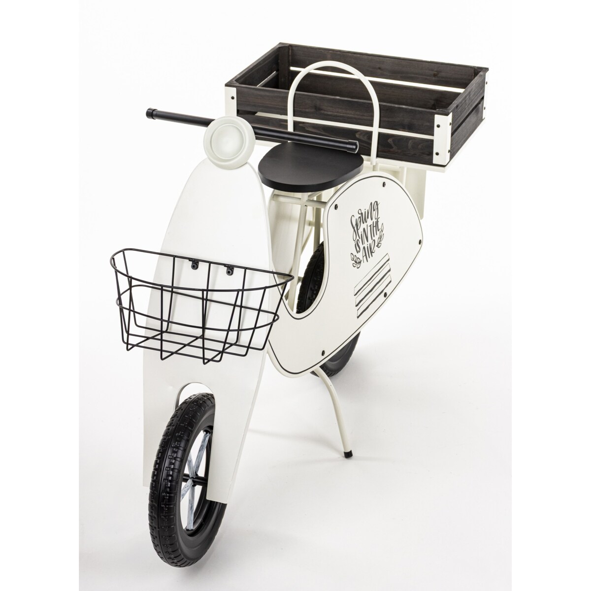 Kwietnik metalowy 75x110x46 cm VESPA biała