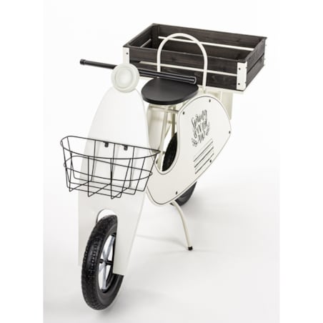 Kwietnik metalowy 75x110x46 cm VESPA biała