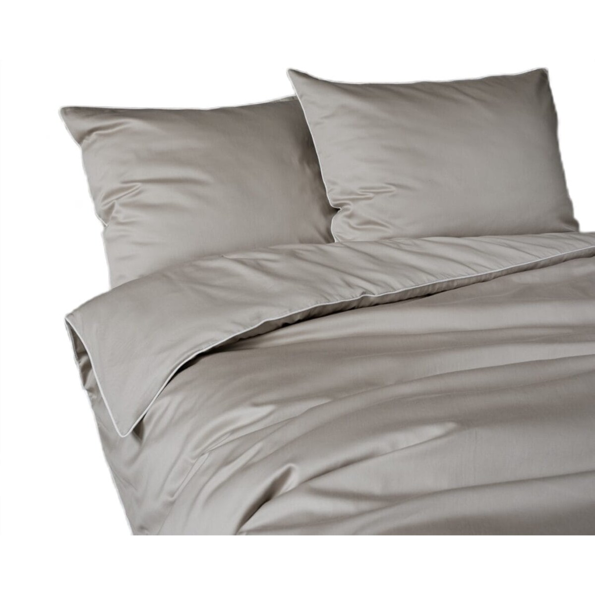 Pościel Pure z Makosatyny bawełnianej 160x200 Beżowa Premium