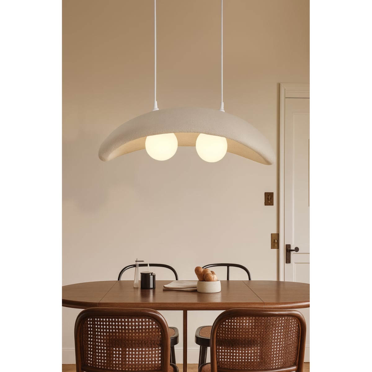 LAMPA WISZĄCA SHIRO BIAŁA