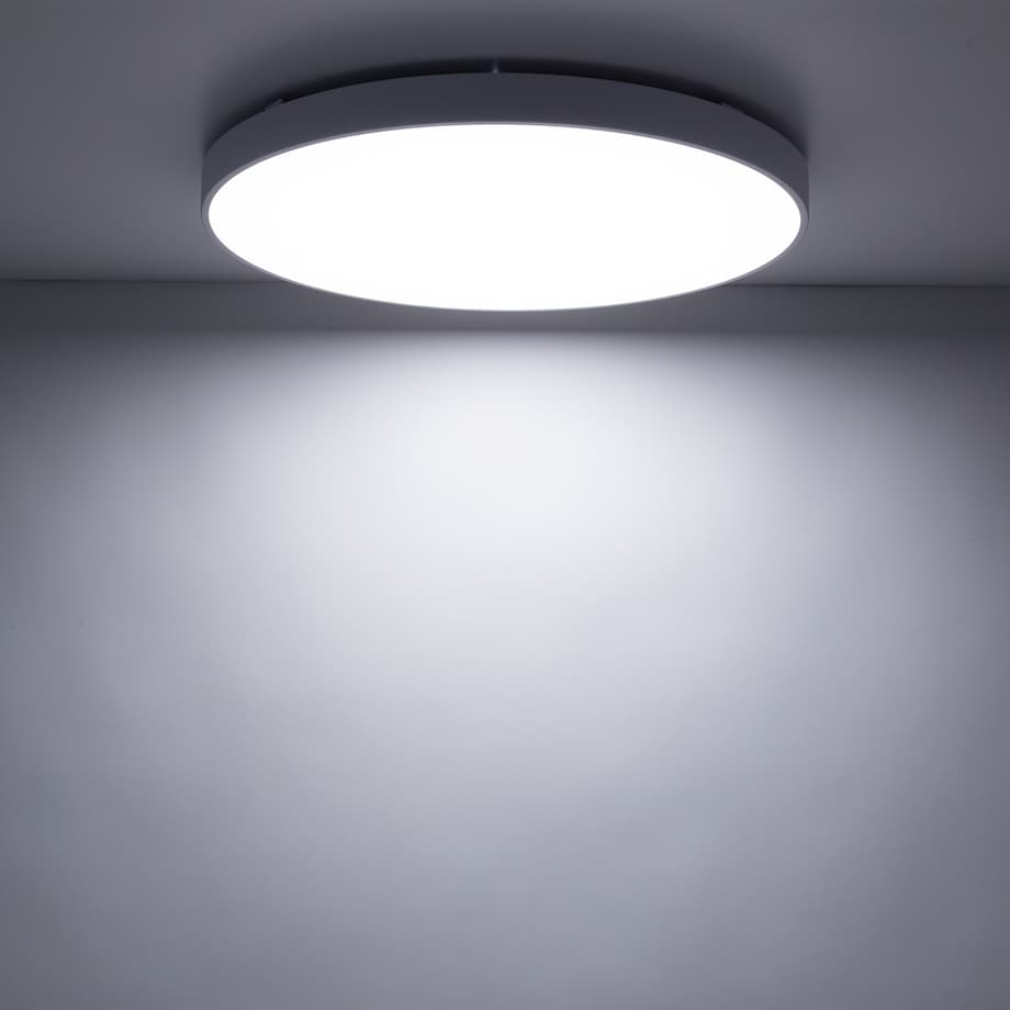 Lampa Sufitowa Łazienkowa Tk Lighting Velis Biały Plafon Led 60W Ip54 Zmienna Barwa, Ściemniany