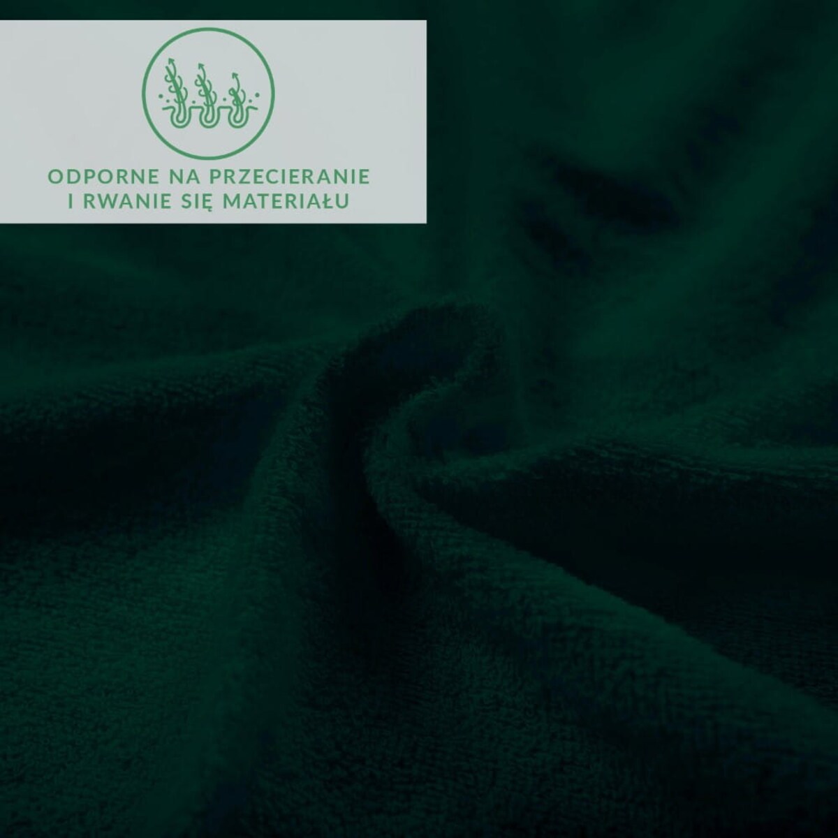 Prześcieradło frotte z gumką 140x200 kolor zieleń butelkowa PREMIUM