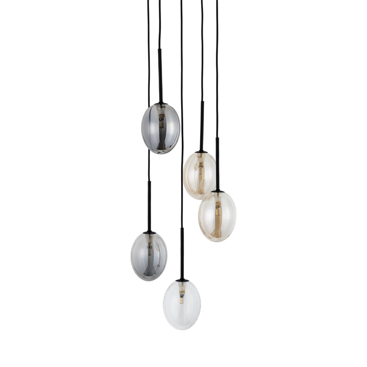 Lampa wisząca TK Lighting PEARL MIX 10844, 5xG9, glamour, regulowana wysokość, wielokolorowa