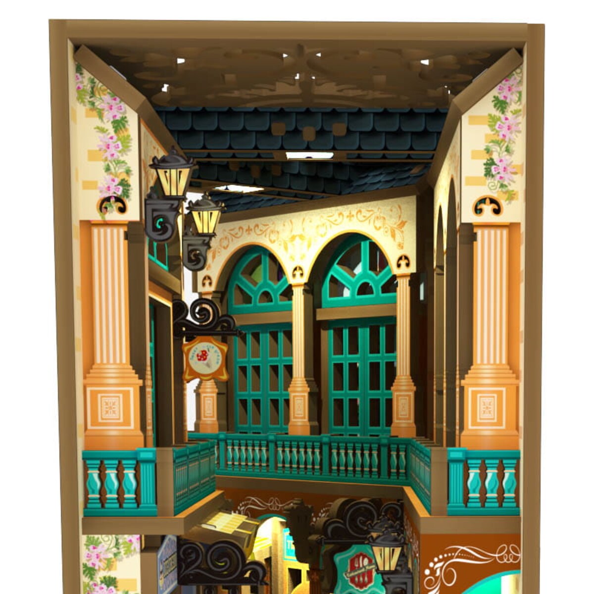 Miniaturowy domek Book Nook - Wiktoriańska uliczka