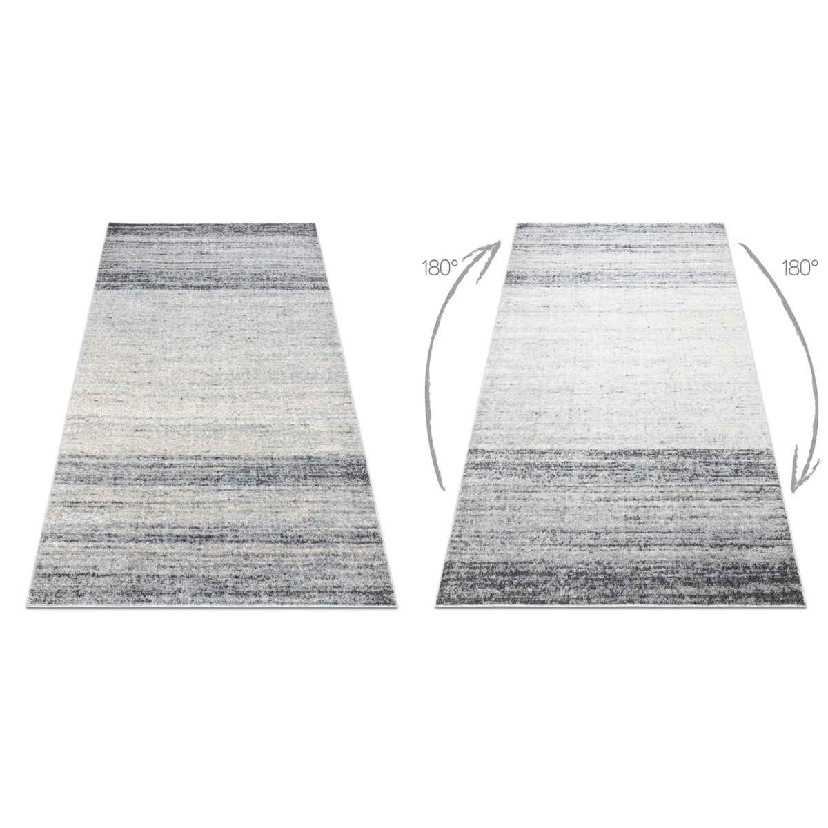 Dywan FUSION 8252 jasny szary / ciemny szary 240x330 cm