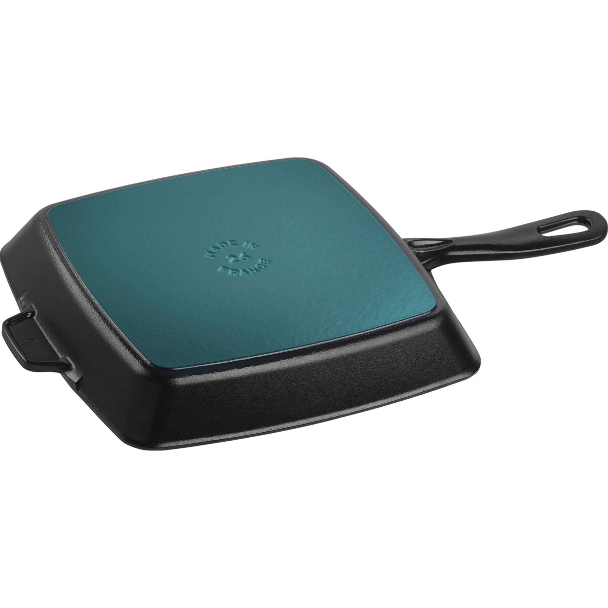STAUB Kwadratowa żeliwna patelnia grillowa 26 cm, czarny
