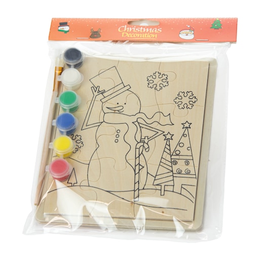 Kolorowanka Obrazek Do Malowania 15X20 Cm Świąteczny Dla Dzieci Bałwanek