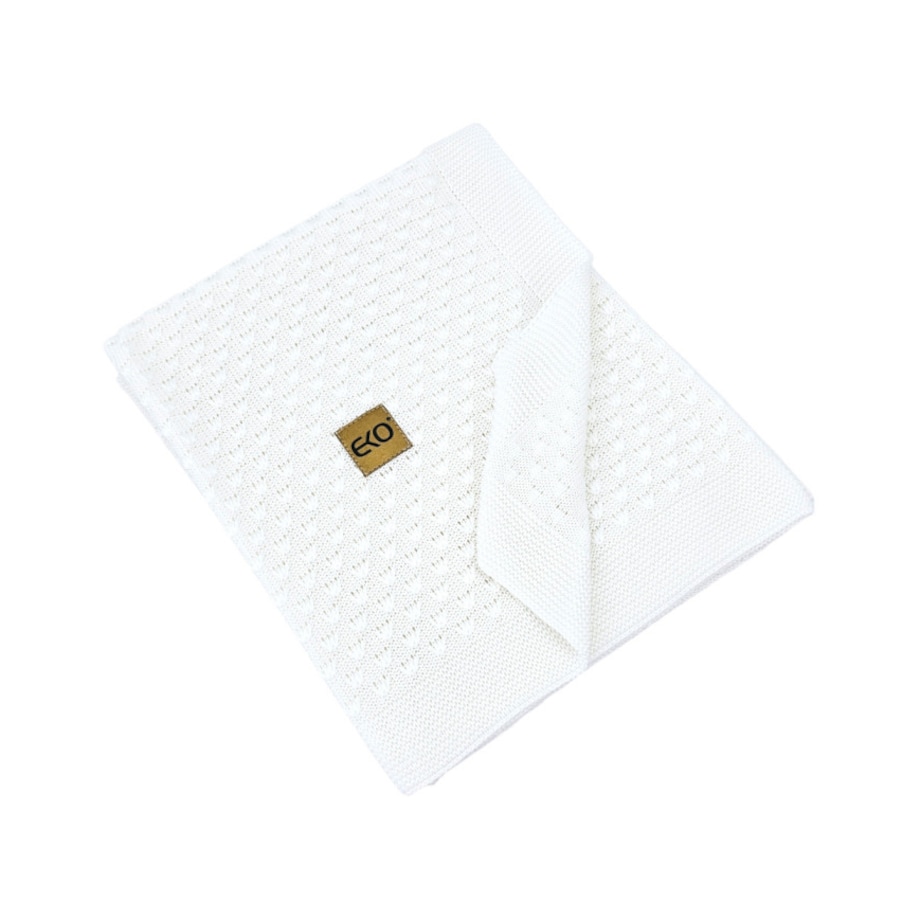 Kocyk bambusowy dla dziecka BIAŁY