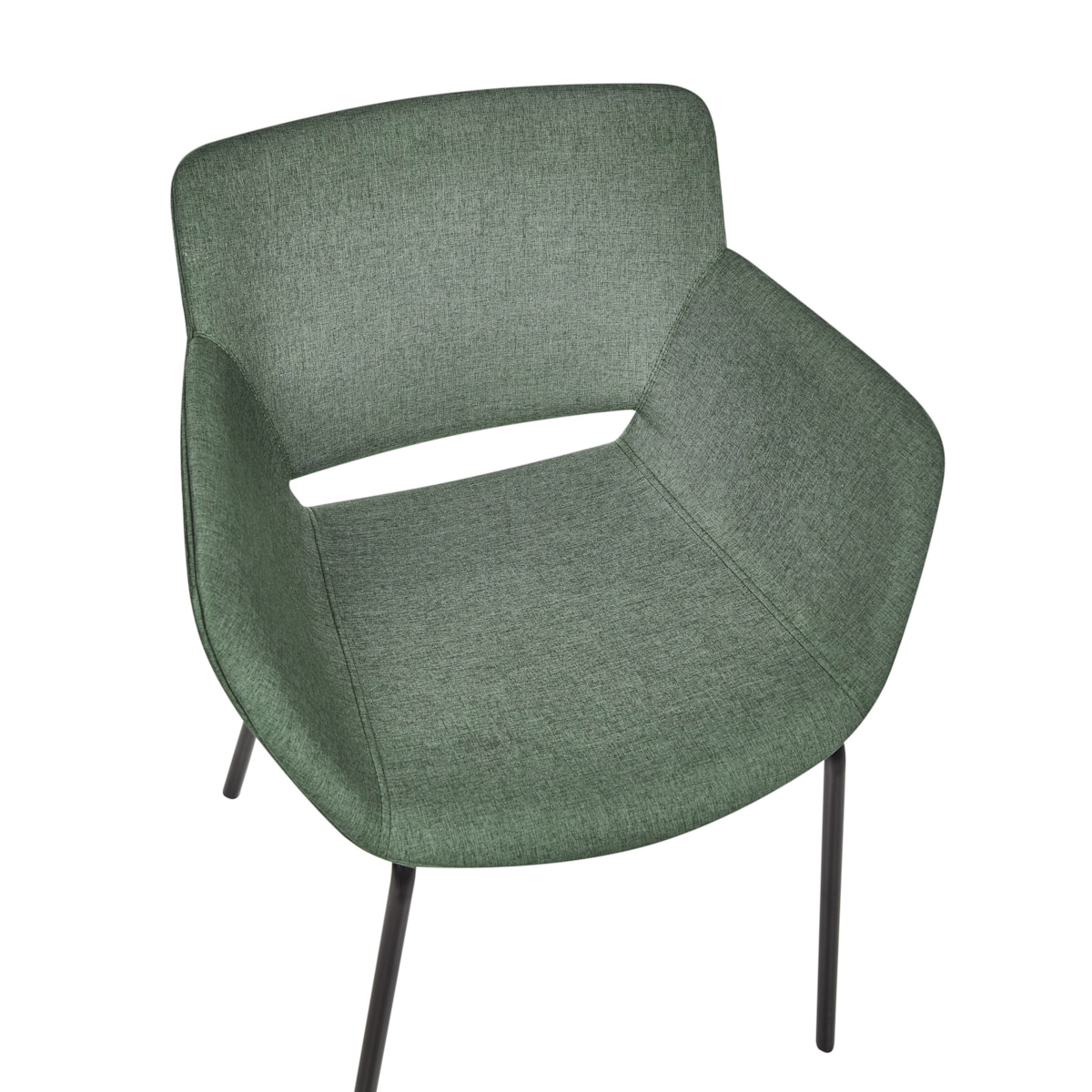 Krzesło do jadalni AXTEL Zestaw 2 Tkanina Zielony