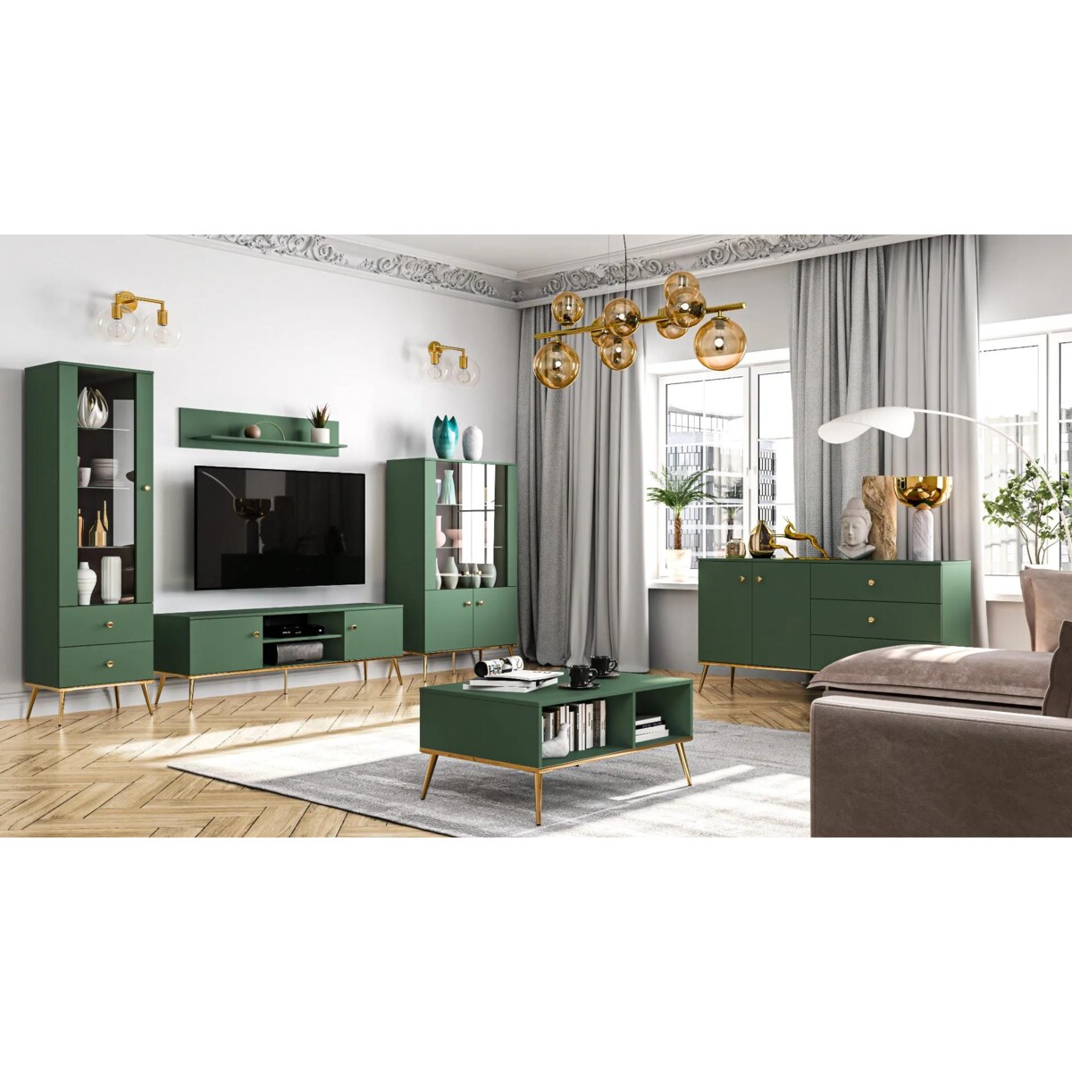 Witryna niska GRIN zielona