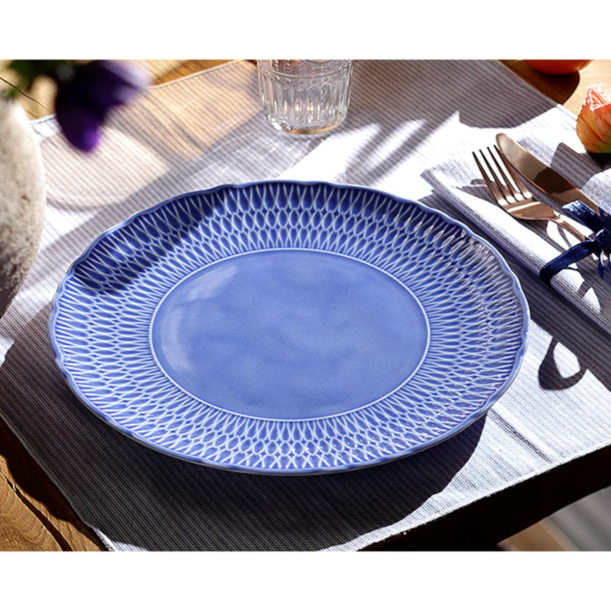 Talerz płytki 26 cm Sofia Szafirowa LB03