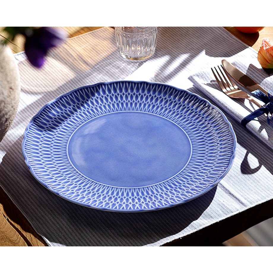 Talerz płytki 26 cm Sofia Szafirowa LB03