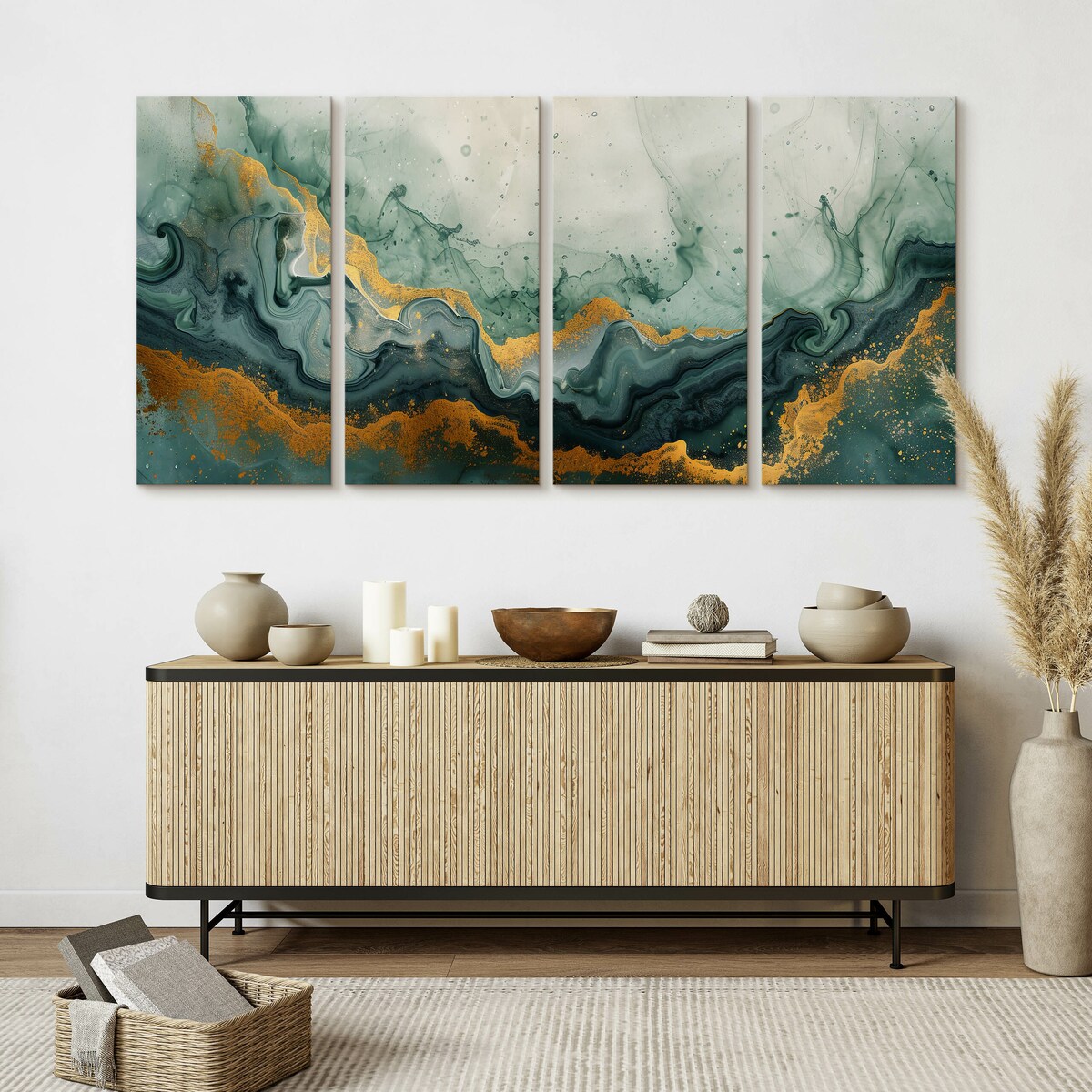 Obraz na płótnie Zielony marmur 120x60cm