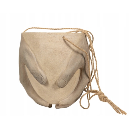 DONICA WISZĄCA DŁONIE beżowa śr. 17cm