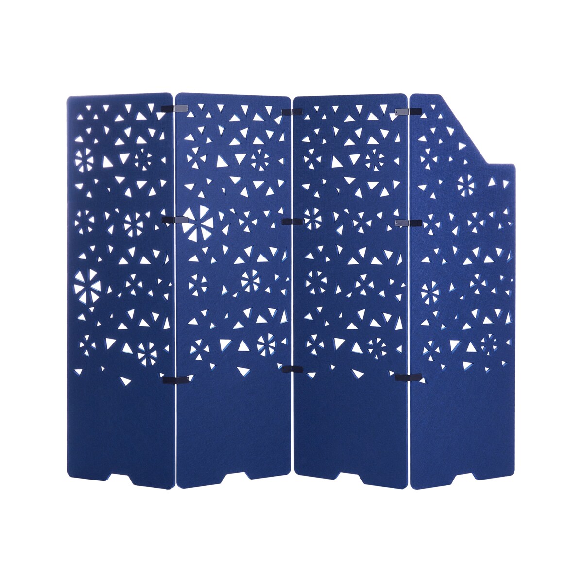 4-panelowy parawan pokojowy STARRY Granatowy 240 cm 180 cm