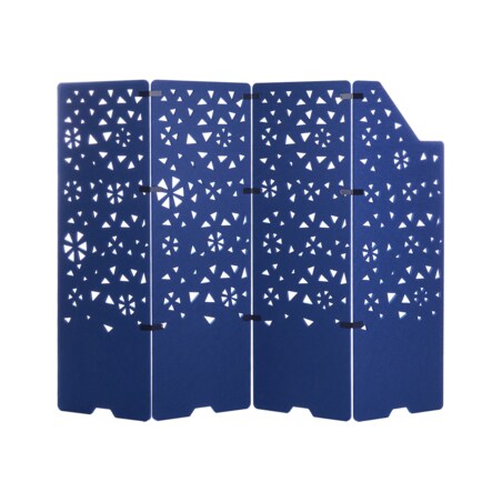 4-panelowy parawan pokojowy STARRY Granatowy 240 cm 180 cm