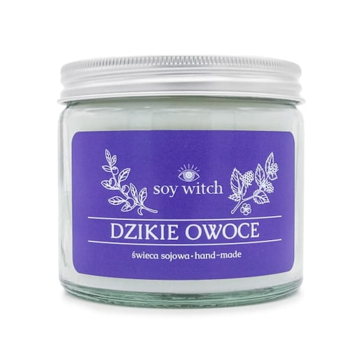 Świeczka Sojowa Zapachowa w Szkle Dzikie Owoce Soy Witch Wegańska Naturalna