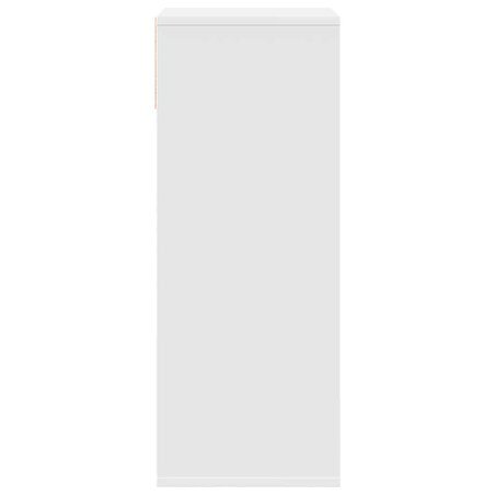 vidaXL Regał na książki, biały, 34x31x80 cm, materiał drewnopochodny