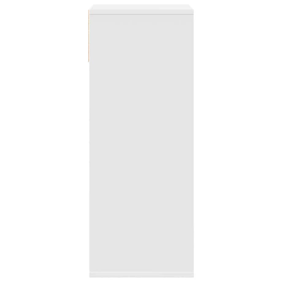 vidaXL Regał na książki, biały, 34x31x80 cm, materiał drewnopochodny