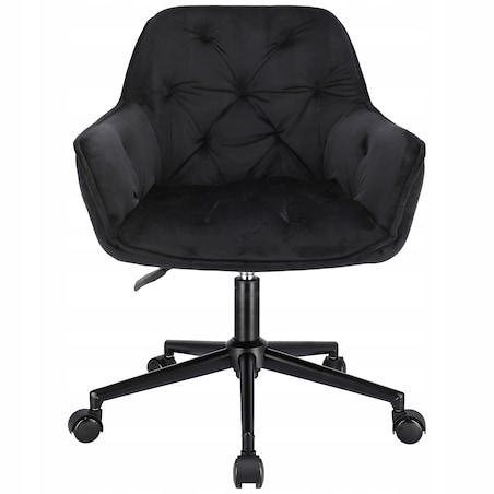 Fotel LARGO czarny na czarnej stopie