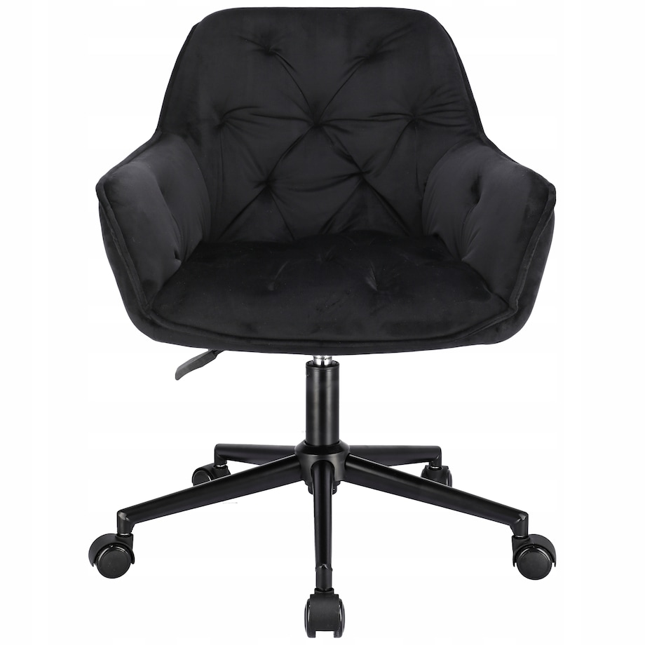 Fotel LARGO czarny na czarnej stopie