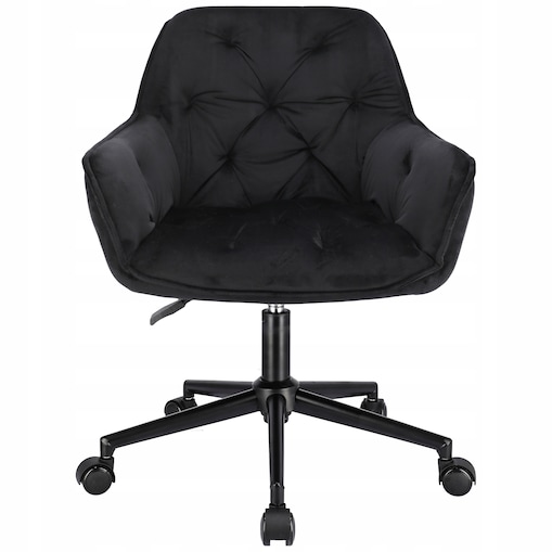 Fotel LARGO czarny na czarnej stopie